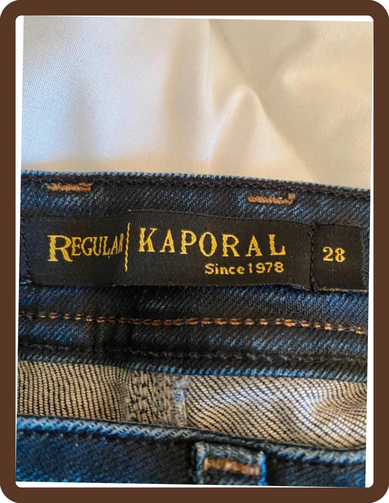 Jeans brutos retos Kaporal 5 T38 Modelo BONY Regular, denim autêntico e elástico – photo 10